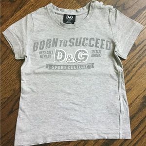 D&G Born To Succeed Boys T-Shirt Size 2
